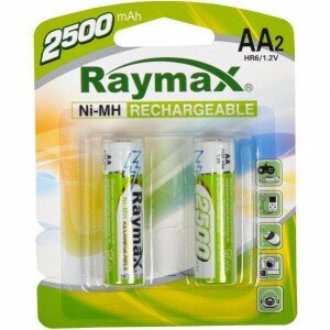 Аккумуляторы Raymax AA HR6 Ni-MH 2500mAh 1.2V 2шт