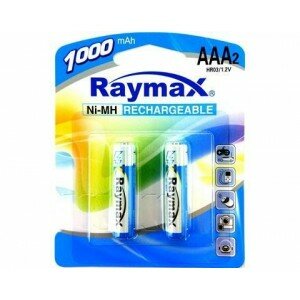 Аккумуляторы Raymax AAA HR03 Ni-MH 1000mAh 1.2V 2шт