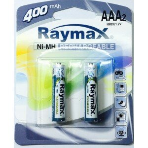 Аккумуляторы Raymax AAA HR03 Ni-MH 400mAh 1.2V 2шт