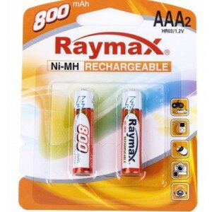 Аккумуляторы Raymax AAA HR03 Ni-MH 800mAh 1.2V 2шт