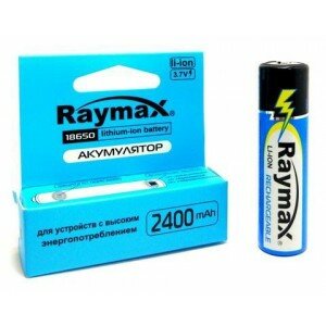 Аккумулятор Raymax 18650 с защитой Li-Ion 2400mAh 3.7V 1шт