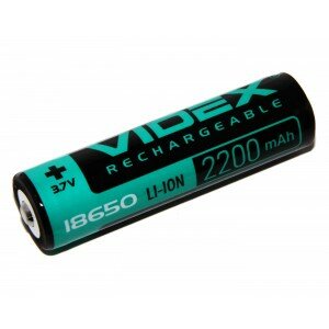 Аккумулятор Videx 18650-P с защитой Li-Ion 2200mAh 3.7V 1/20/160шт