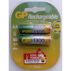 Аккумуляторы GP - Rechargeable 1300 Series АА HR6 Ni-MH 1300mAh 1.2V 2/20/200шт