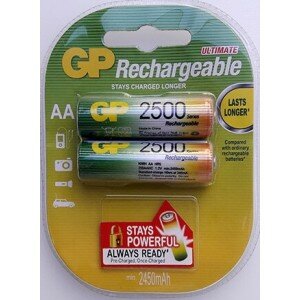 Аккумуляторы GP - Rechargeable 2500 Series АА HR6 Ni-MH 2450mAh 1.2V 2/20/200шт