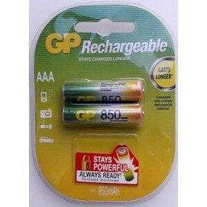 Аккумуляторы GP - Rechargeable 850 Series AAA HR03 Ni-MH 850mAh 1.2V 2/20/200шт