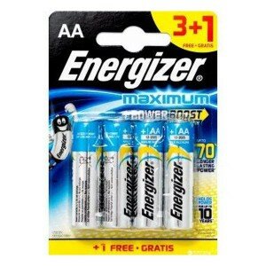 Батарейки Energizer Maximum AA LR6 1.5V Alkaline 4 шт. 