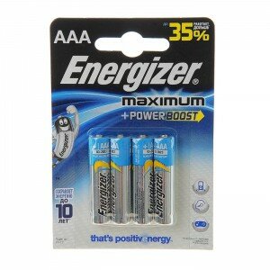 Батарейки Energizer Maximum AAA LR03 1.5V Alkaline 4 шт.