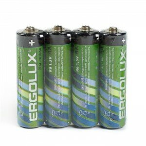 Батарейки Ergolux - zinc-carbon AA R6 1.5V 60шт