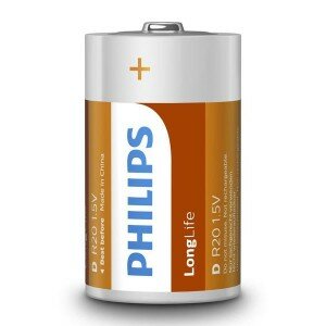 Батарейки Philips - Longlife D R20 1.5V 2/24/288шт