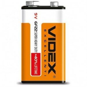 Батарейки Videx - Super Heavy Duty Крона 9V 6F22 9V 24шт