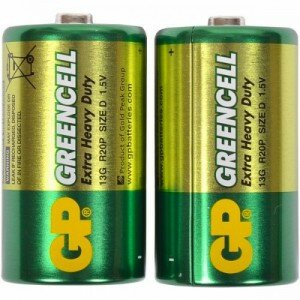 Батарейки GP - Greencell Extra Heavy Duty D R20 13G 1.5V 20шт