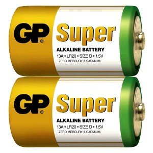 Батарейки GP - Super Alkaline D LR20 13A 1.5V 20шт