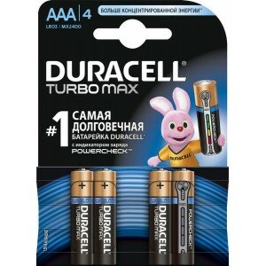 Батарейки Duracell - Turbo Max alkaline MX1500 AA LR6 1.5V 4шт